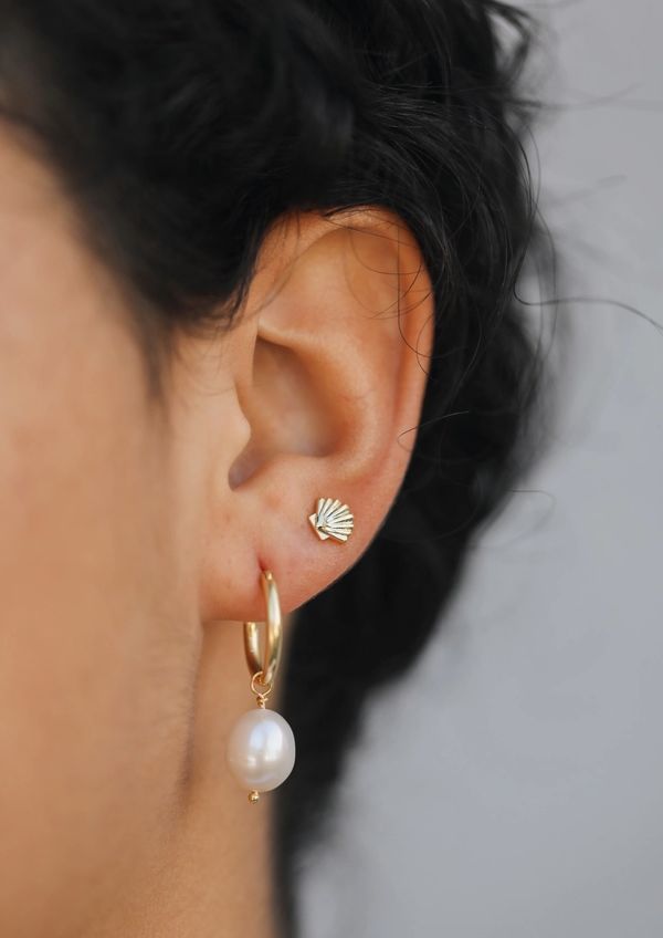 Jax Kelly Pearl Drop Gold Earrings JX62