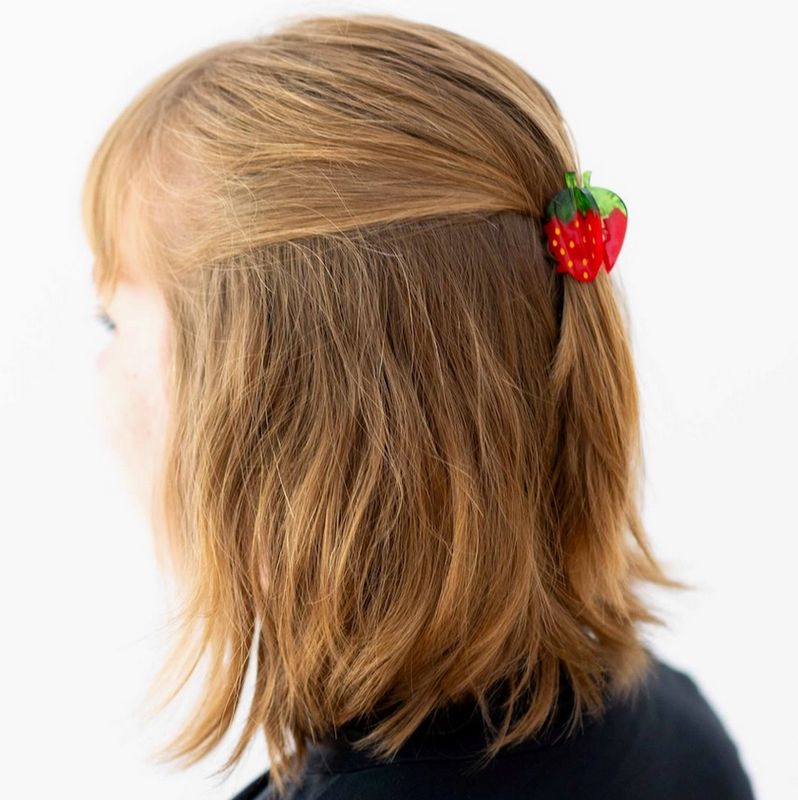 Jenny Lemons Mini Red Strawberry Hair Claw Clip JL13