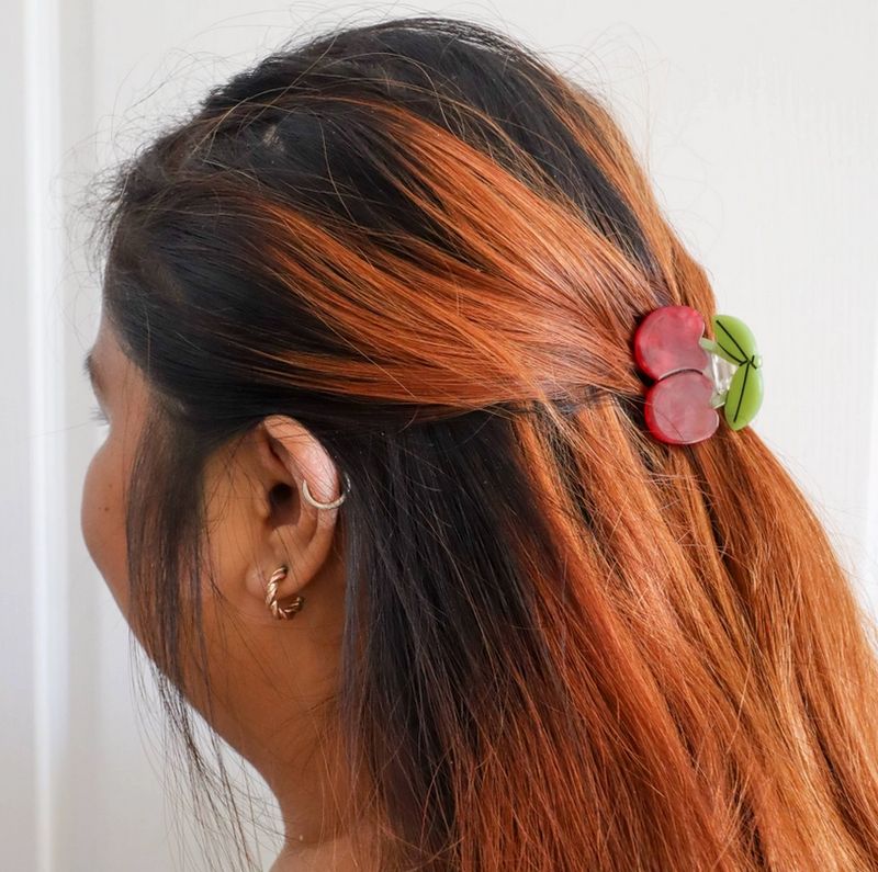 Jenny Lemons Mini Maraschino Cherries Hair Claw Clip JL12