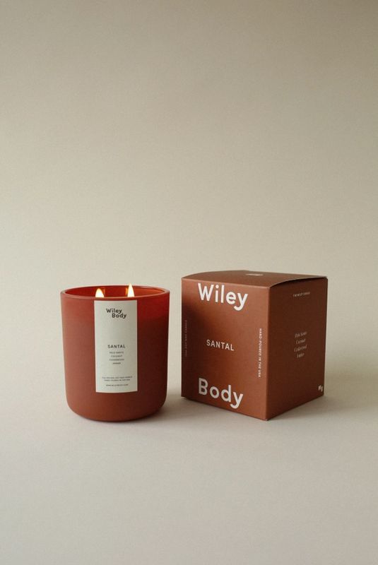 Wiley Body The Candle 100% Soy Wax in Santal 
