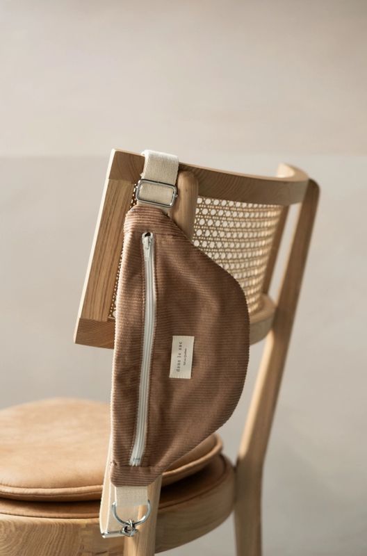 Dans Le Sac Corduroy Belt Bag in Dune