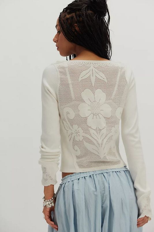 Free People Delilah Long Sleeve Top