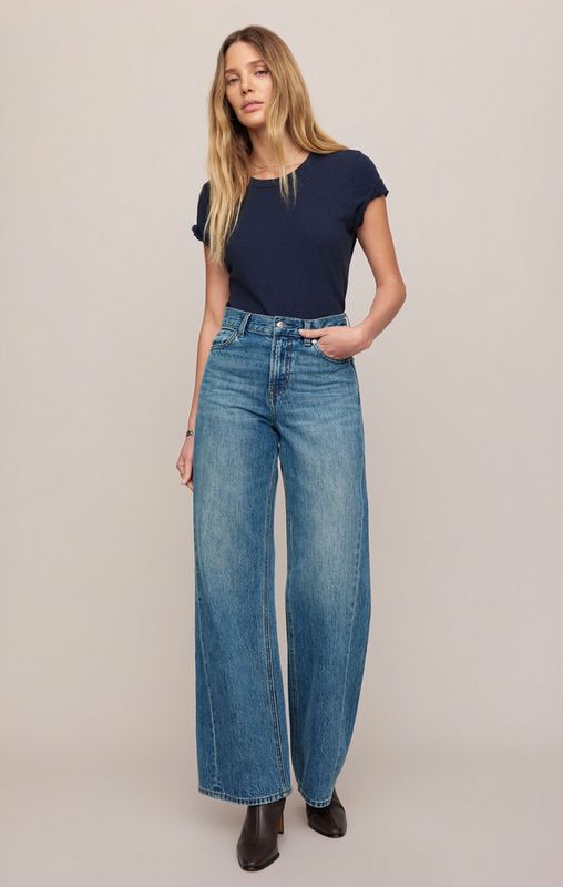 Z Supply The Head Turner High Rise Wide in Hush