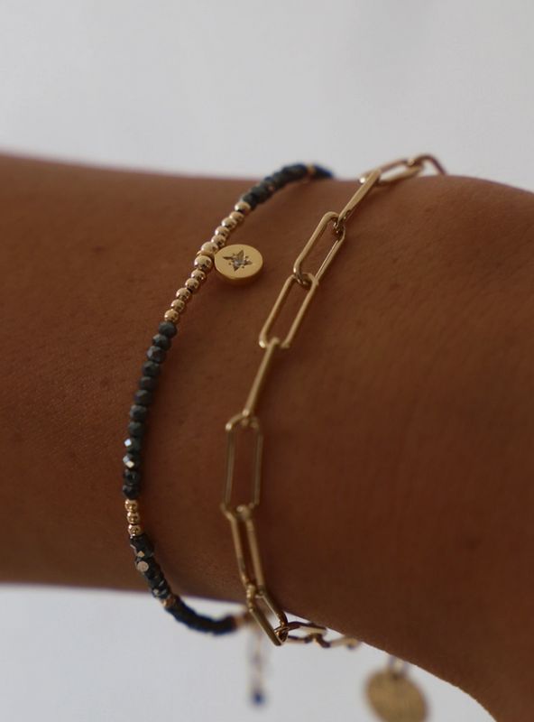 Katie Waltman Jewlery Beaded Star Medallion Bracelet KW89