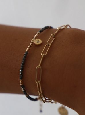 Katie Waltman Jewelry Beaded Star Medallion Bracelet KW89