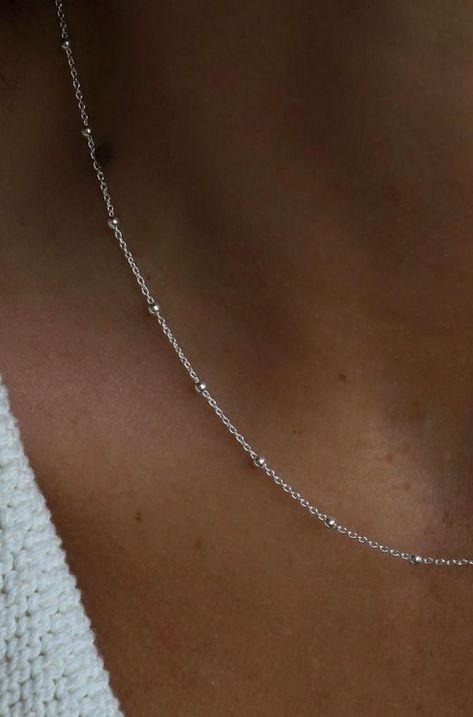 Katie Waltman Jewlery Sterling Silver Satellite Chain 20" KW92