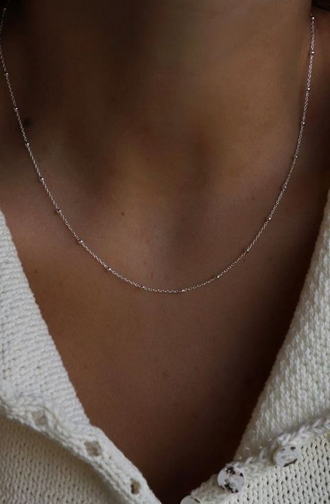 Katie Waltman Jewlery Sterling Silver Satellite Chain 20" KW92
