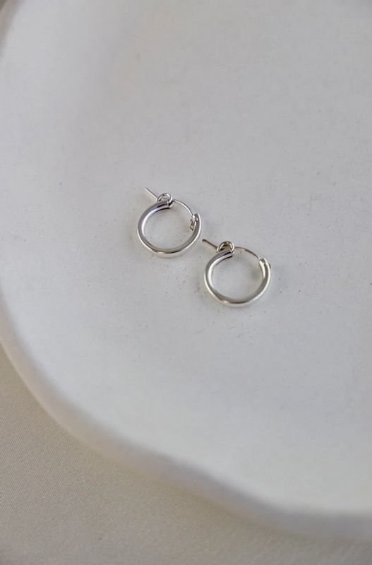 Katie Waltman Jewlery The Silver Standard Hoop Sterling Sliver Small KW93