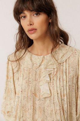 Indi &amp; Cold Art Deco Print Blouse
