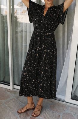 Indi &amp; Cold Long Floral Print Dress