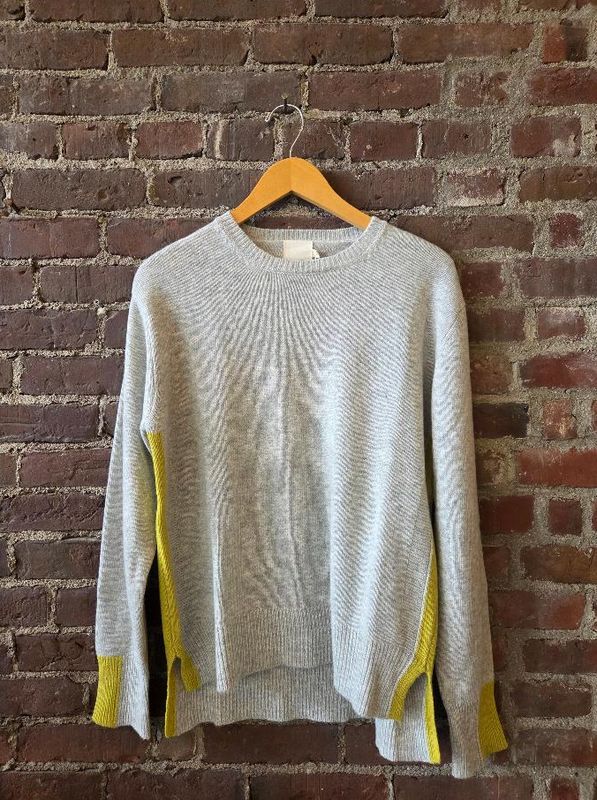 Indi &amp; Cold Pullover with Colorblock Side Slit