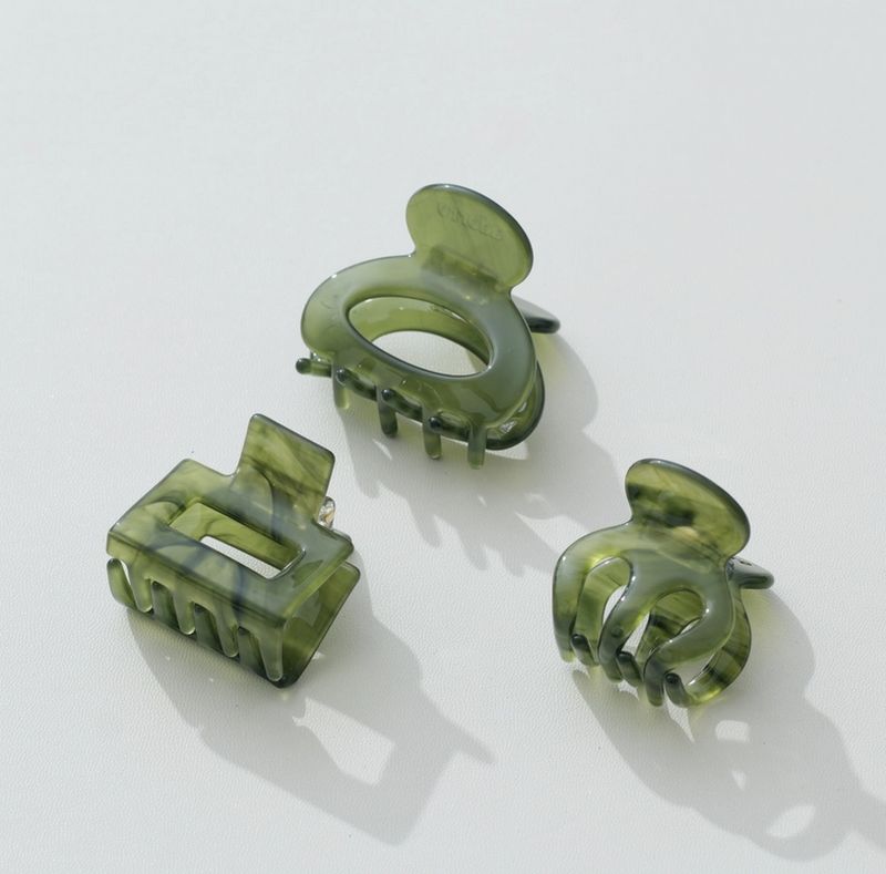 Adorro Jade Green Mini Claw Clip AD153