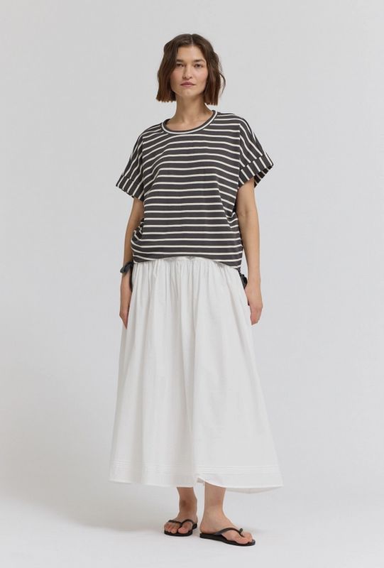 Grade &amp; Gather Stripe Drawstring Tee (Two Colors)