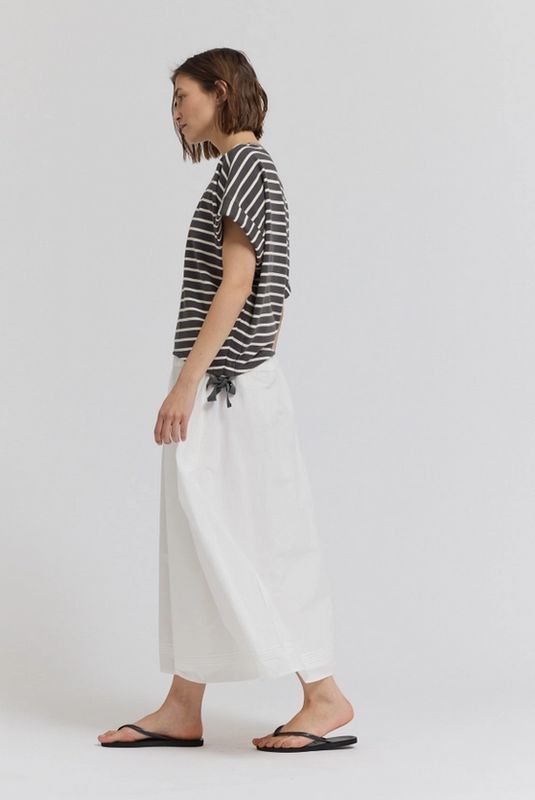 Grade &amp; Gather Stripe Drawstring Tee