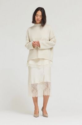 Grade & Gather Slide Slit Loose Fit Sweater (Two Colors)