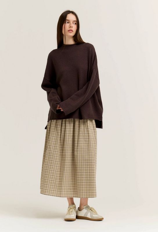 Grade &amp; Gather Slide Slit Loose Fit Sweater (Two Colors)