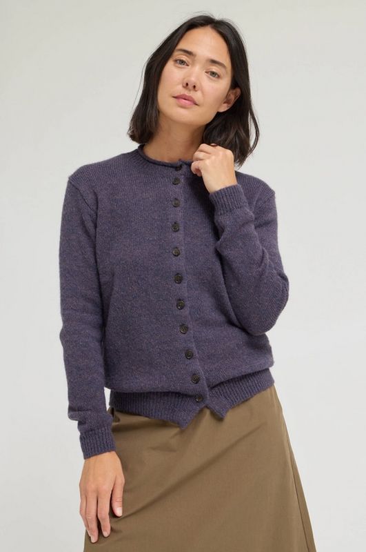 Grade &amp; Gather Contrast Hem Button Down Cardigan