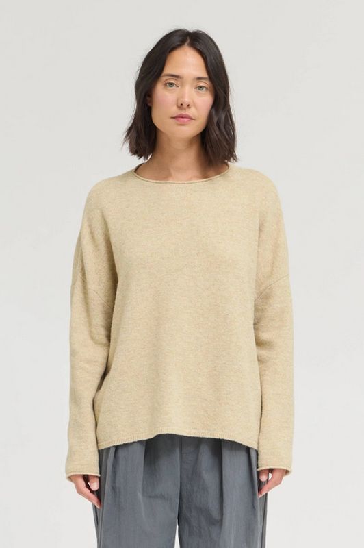 Grade &amp; Gather Center Back Button Sweater Top