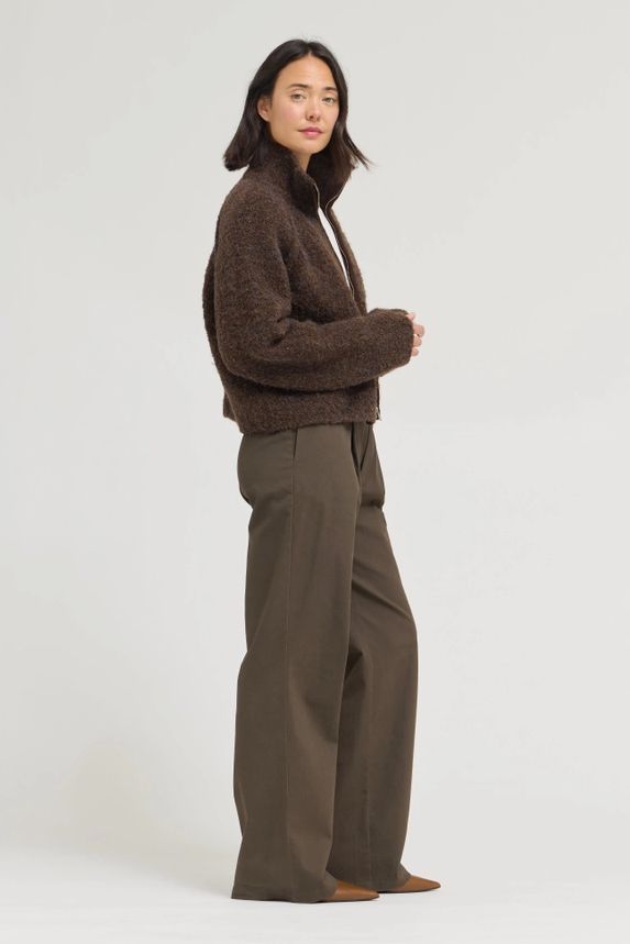 Grade &amp; Gather Funnel Neck Zip Up Jacket