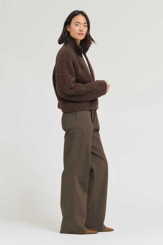 Grade &amp; Gather Funnel Neck Zip Up Jacket (Two Colors)