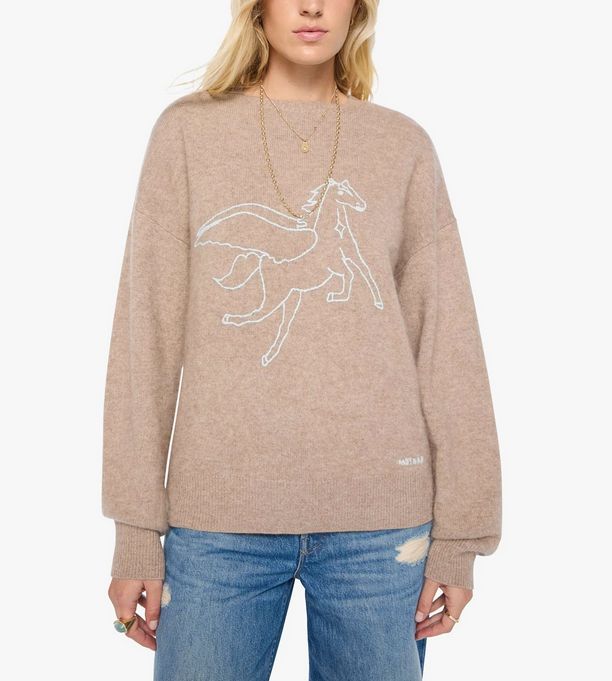 Mother The Biggie Jumper in Wheat