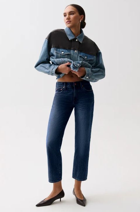 Pistola Issa Mid Rise Relaxed Ankle Straight