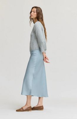 Grade & Gather Scallop Hem Bias Skirt