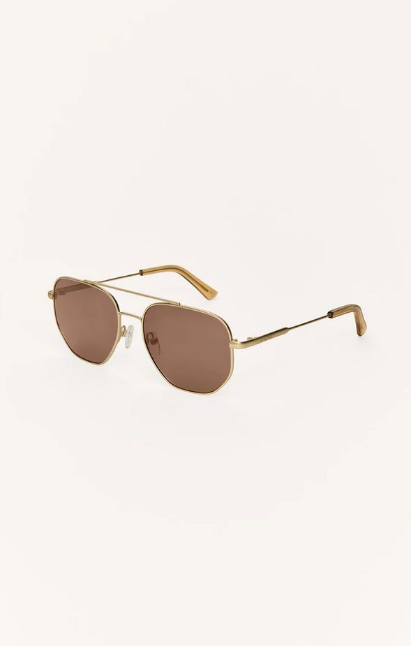 Z Supply Highway Satin Gold - Brown Polarized