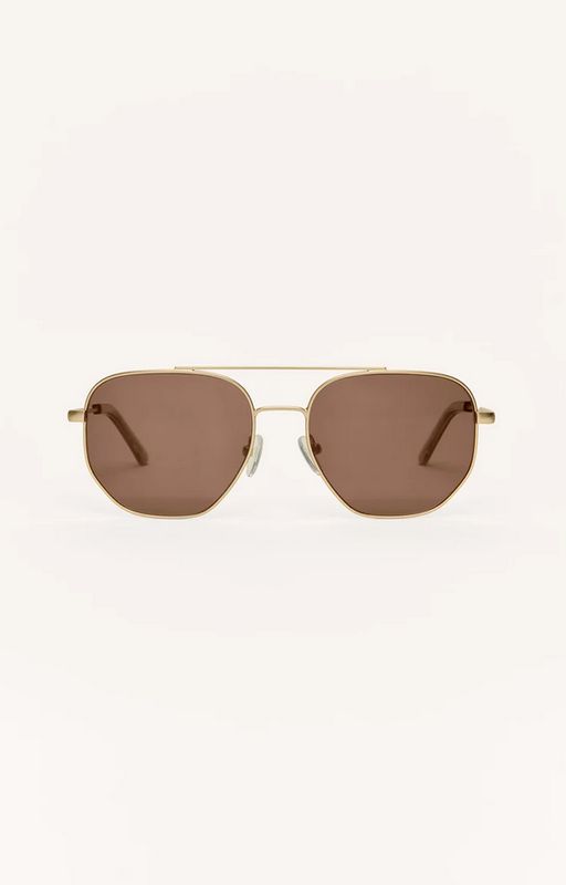 Z Supply Highway Satin Gold - Brown Polarized