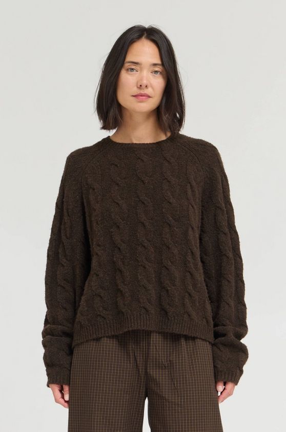 Grade &amp; Gather Wide Cable Knit Sweater