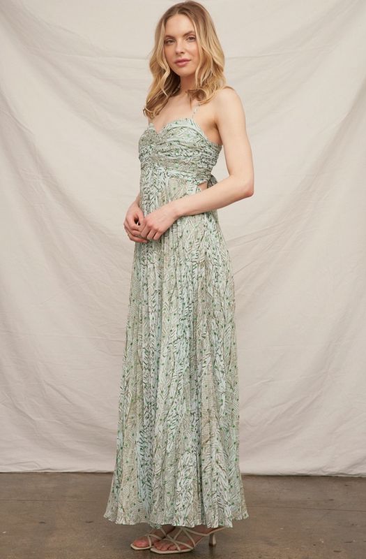 En Creme Norma Cut Out Maxi Dress