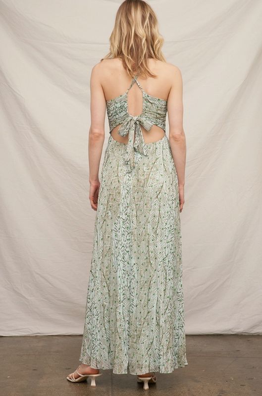En Creme Norma Cut Out Maxi Dress