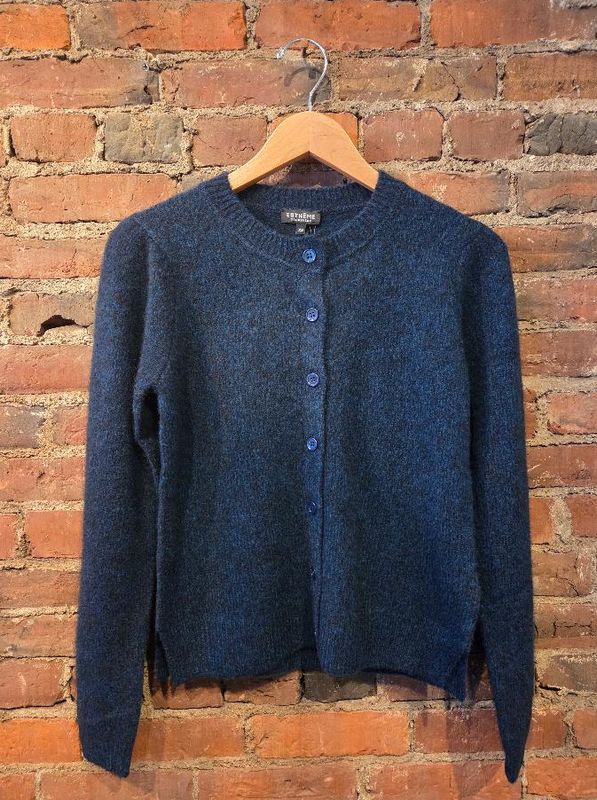 Estheme Cashmere Puff Sleeve Cardigan