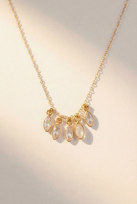 Native Gem Bella Necklace with Rainbow Moonstone NG54