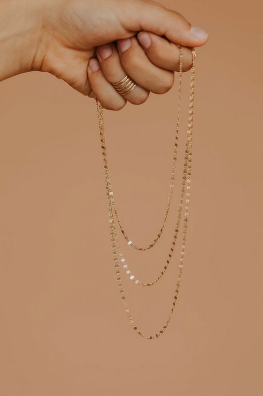 Hello Adorn Lenny Chain 18" 14K Gold Filled HE24