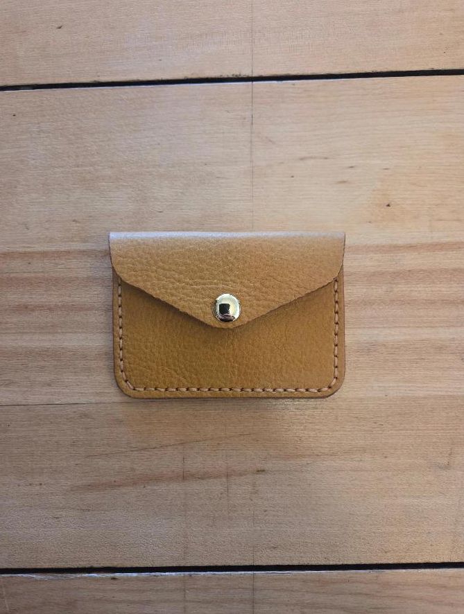 Kingdom Leather Envelope Card Holder in Sunflower