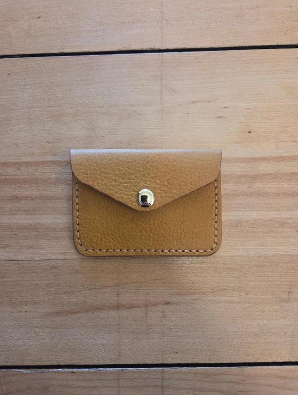 Kingdom Leather Envelope Card Holder in Sunflower