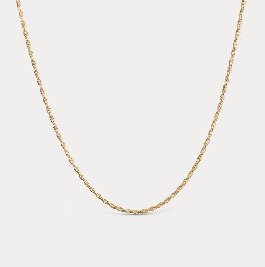 Sheena Marshall Jewelry Maree Rope Necklace Gold Filled 16"-18" SM2