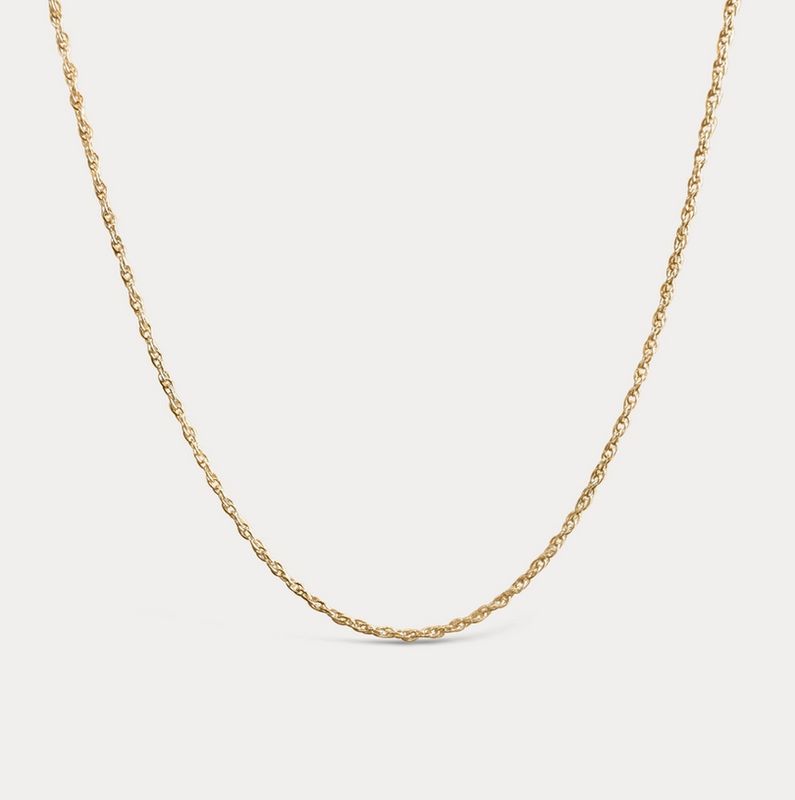 Sheena Marshall Jewelry Maree Rope Necklace Gold Filled 18"-20" SM3