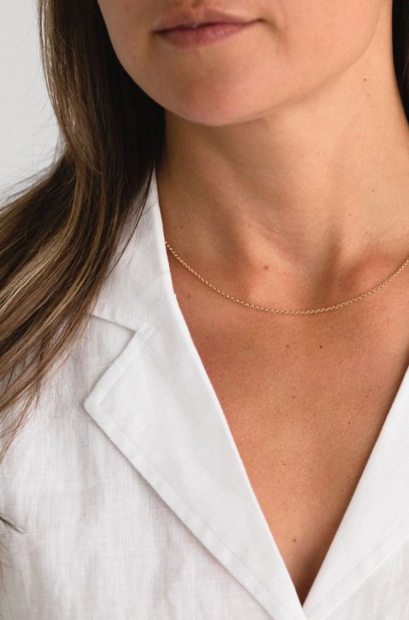 Sheena Marshall Jewelry Minimal Necklace Gold Filled 16"-18" SM4