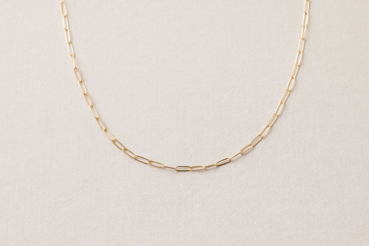 Sheena Marshall Jewelry Nora Link Necklace Gold Filled 16"-18" SM6