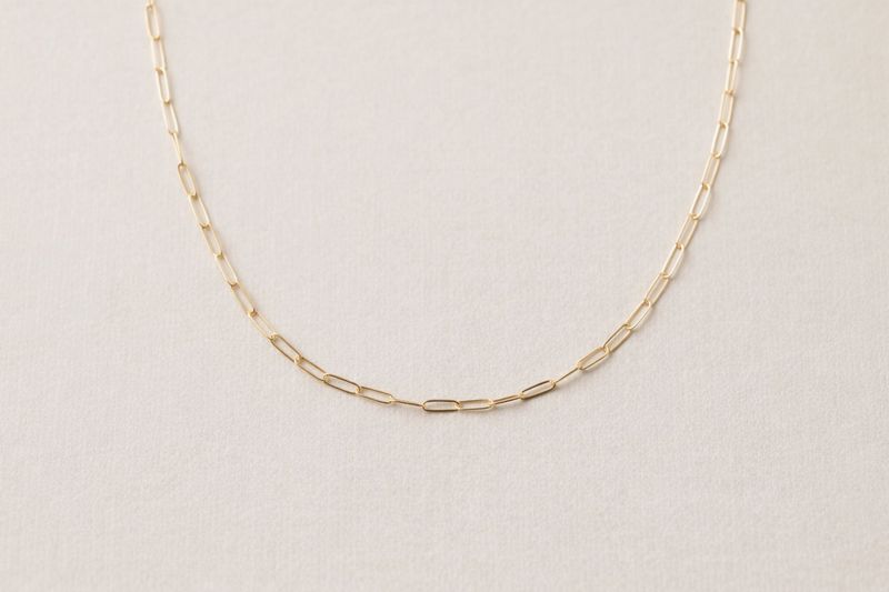 Sheena Marshall Jewelry Nora Link Necklace Gold Filled 16"-18" SM6