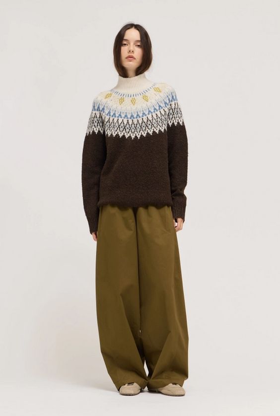 Grade &amp; Gather Fair Isle Turtleneck Sweater