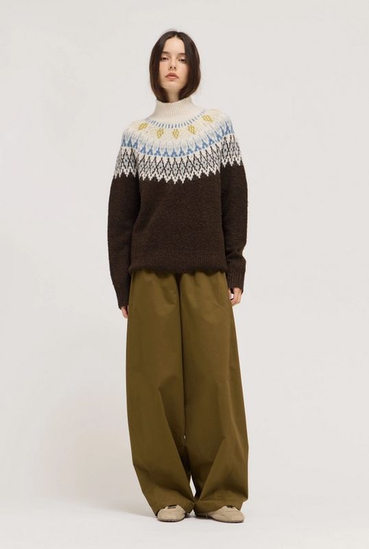 Grade &amp; Gather Fair Isle Turtleneck Sweater