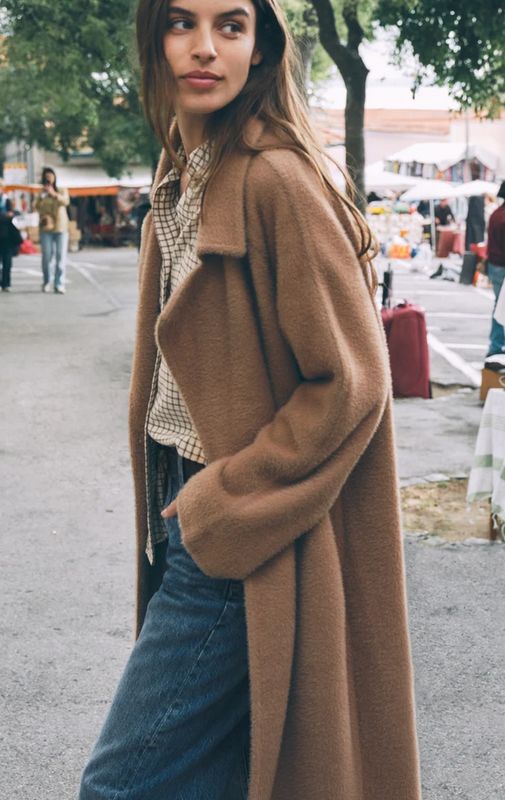 Z Supply Crosby Cocoon Coat in Light Toffee