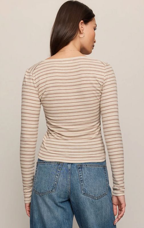 Z Supply Andie Striped Henley Top