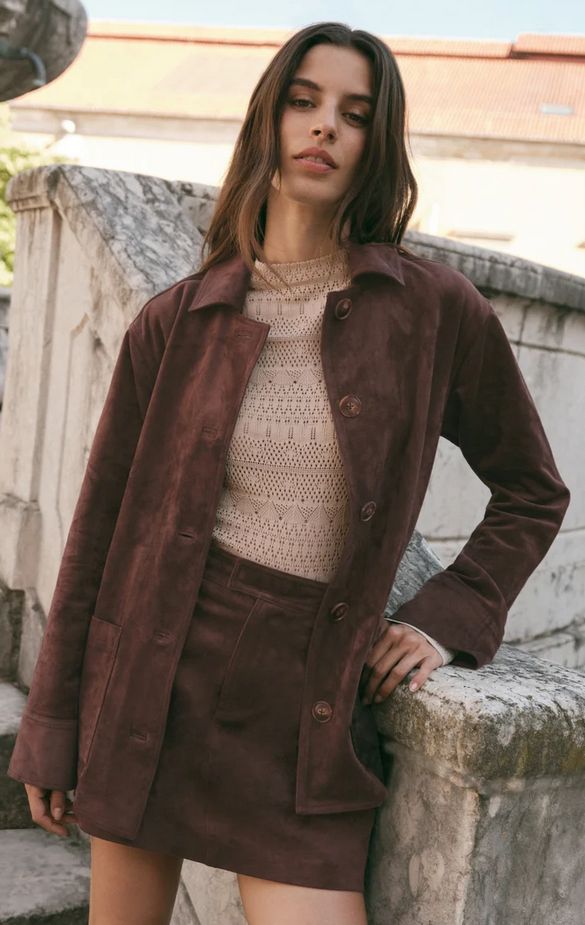 Z Supply Maren Suede Shirt