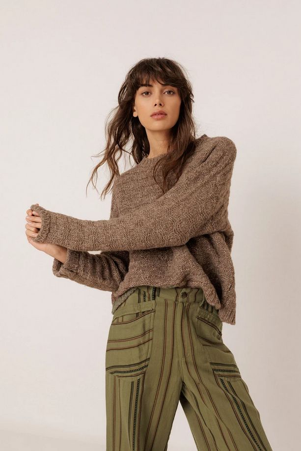 Indi &amp; Cold Decorative Knit Sweater