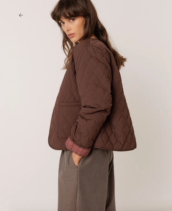 Indi &amp; Cold Tartan Print Quilted Jacket