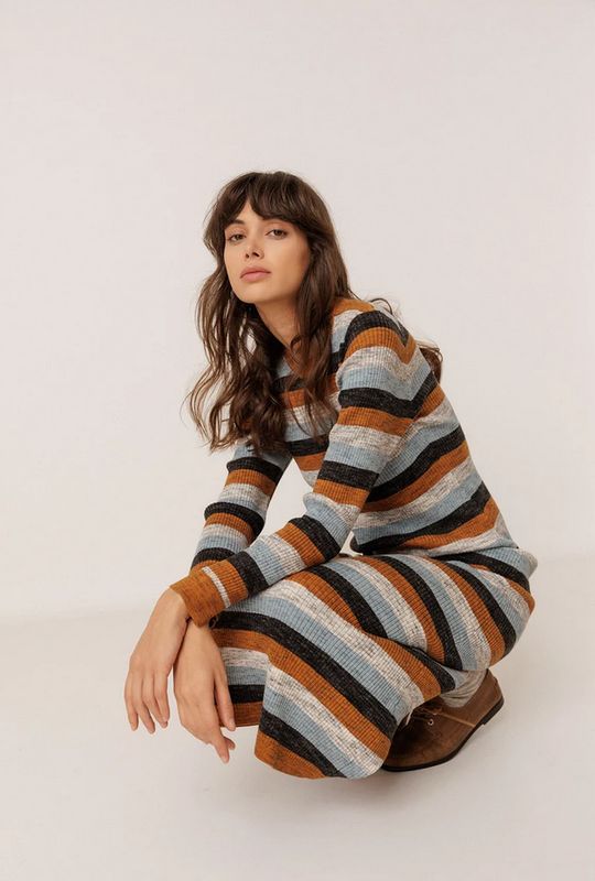 Indi &amp; Cold Merino Striped Dress